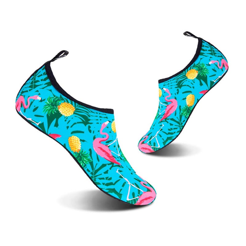 YALOX Water Shoes Women's Men's Outdoor Beach Swimming Aqua Socks Quick-Dry Barefoot Shoes Surfing Yoga Pool Exercise(Bird/BL,38/39EU), 7.5-8.5 Women/6-7 Men - Image 1